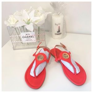 Michael Kors Coral Red Pink Sandals